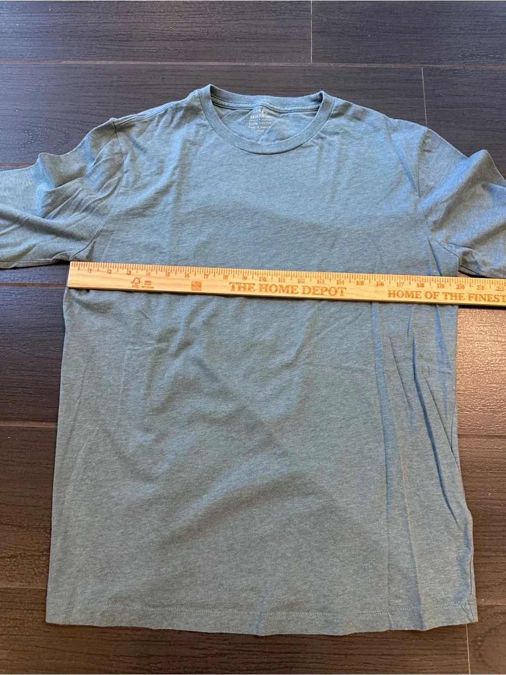 J. Crew Men's Long Sleeve Crewneck Tee in Dusty Blue